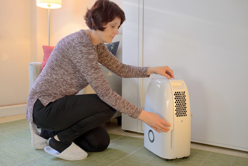 Déshumidificateur d'air Déshumidificateur de salle de bains Traitement de l' air 16L/jour