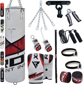 RDX Sac de Frappe Uppercut Non REMPLI Lourd Corps Punching Ball MMA Vide Muay Thai Kickboxing Arts Martiaux Adulte Punching Bag Entrainement