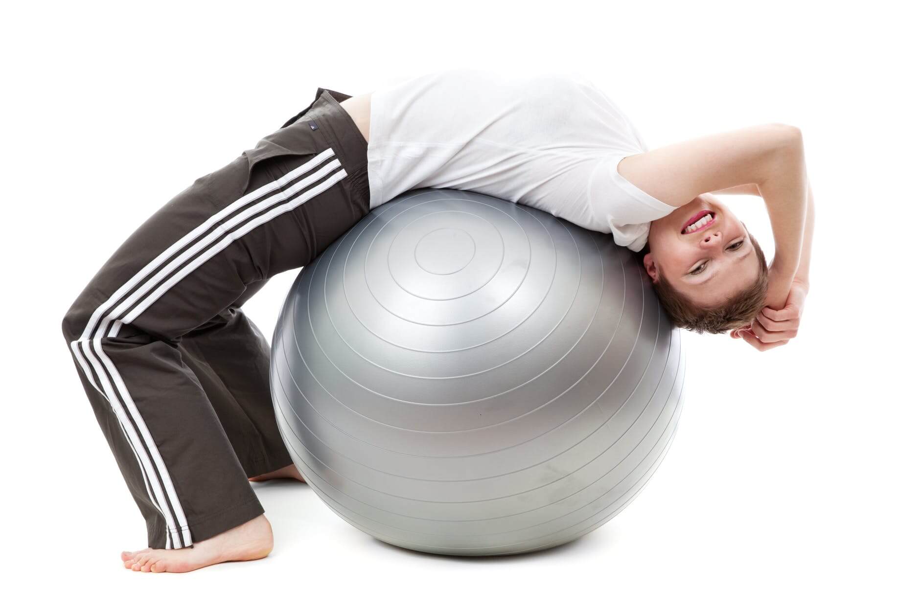 Swiss Ball Ballon Fitness Ballon D'exercice Avec Pompe Ballon Incluse, Stable Et Epais, Pour Bureau, Pilates, Yoga, Accouchement, Sport, Gym, Gonfleur Ballon Materiel Mat Anti-dérapant (75cm Gris