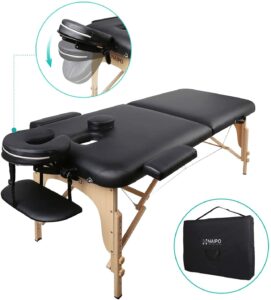 table de massage pliante noire
